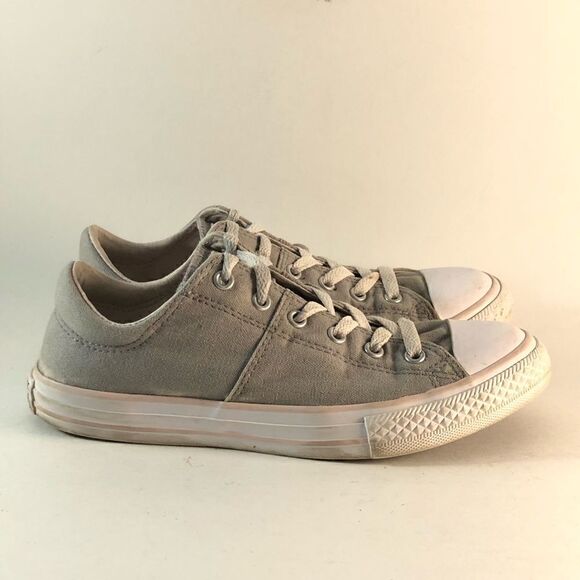 Converse all star lo womens shoes lace up sneakers gray white pink size 7 - Picture 1 of 8
